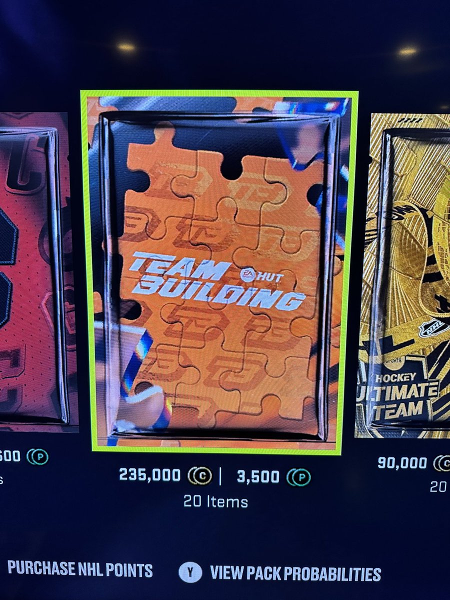 DudeAndDad's tweet photo. Hi @EASPORTSNHL, my 8 year old worked his butt off today in his games and as a reward I let him spend $50 of his money on 2 team building packs. Very surprised when he opened both packs and received the same 87 Lowe that he can only use one of and is untradeable. Can you help? https://t.co/cOnR4BW7Fc