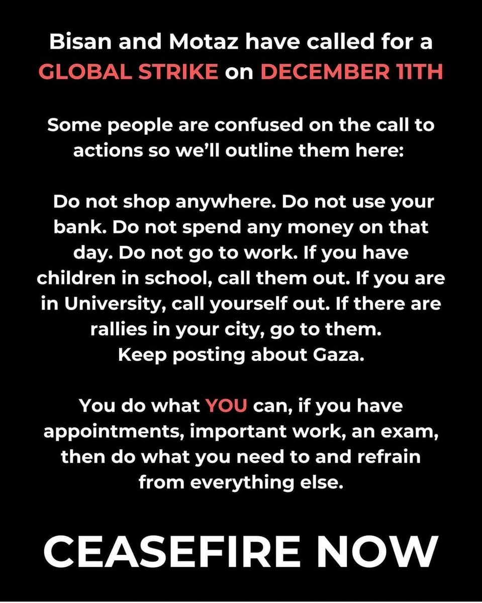 Raniaabdo's tweet photo. #GlobalStrikeForGaza #CeasefireInGazaNow https://t.co/YEpV3qMAnd