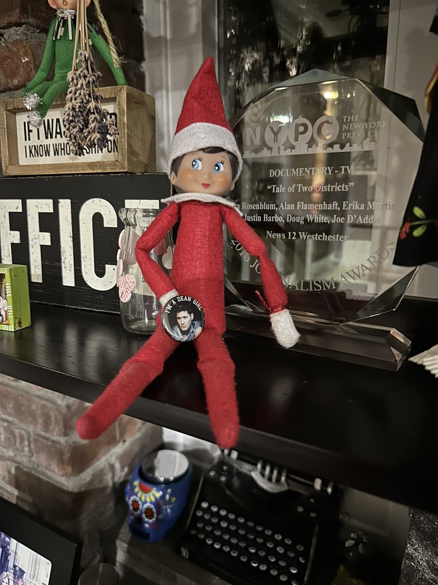 Our elf is a Dean girl?! #SPNFamily  #elf