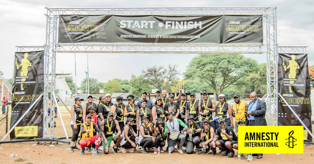 amnesty_zim's tweet photo. A BIG THANK YOU and congratulations to our 2023 #RunForRights Half Marathon runners!

@amnesty_zim would like to thank all runners, event organizers, volunteers, members, activists, supporters, and partners for making this year’s #RunForRights Half Marathon a huge success. https://t.co/nVmdHQd092