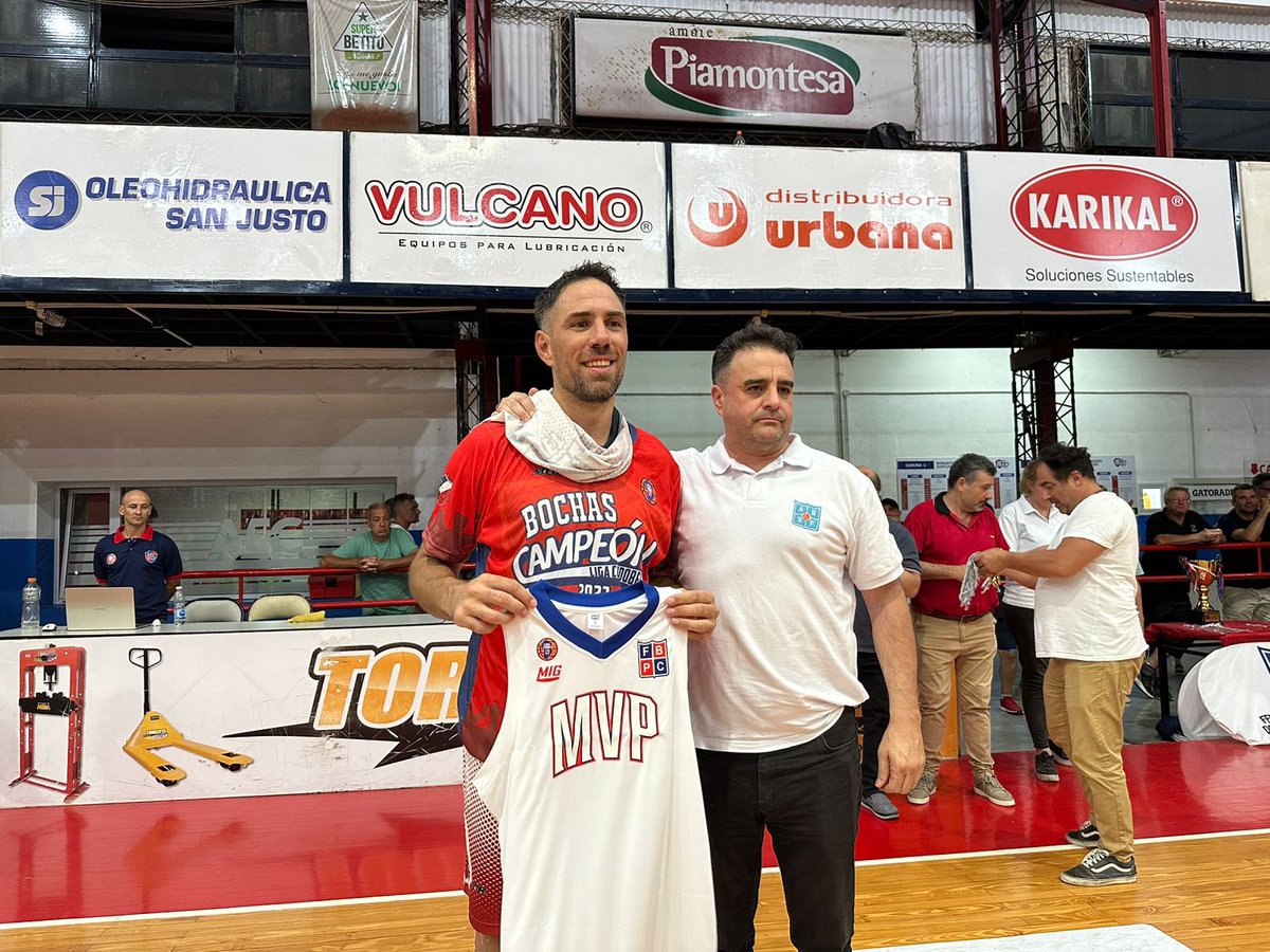 ⭐️Juan Ignacio Kelly, de Bochas Sport, fue elegido MVP de la final y se llevó el premio de MIG Indumentaria🔻