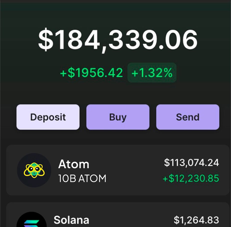 Giving away 10M $ATOM 💥

Just drop your $SOL address, RT &amp; follow with notifications on 🔔

24 hours only ⏰