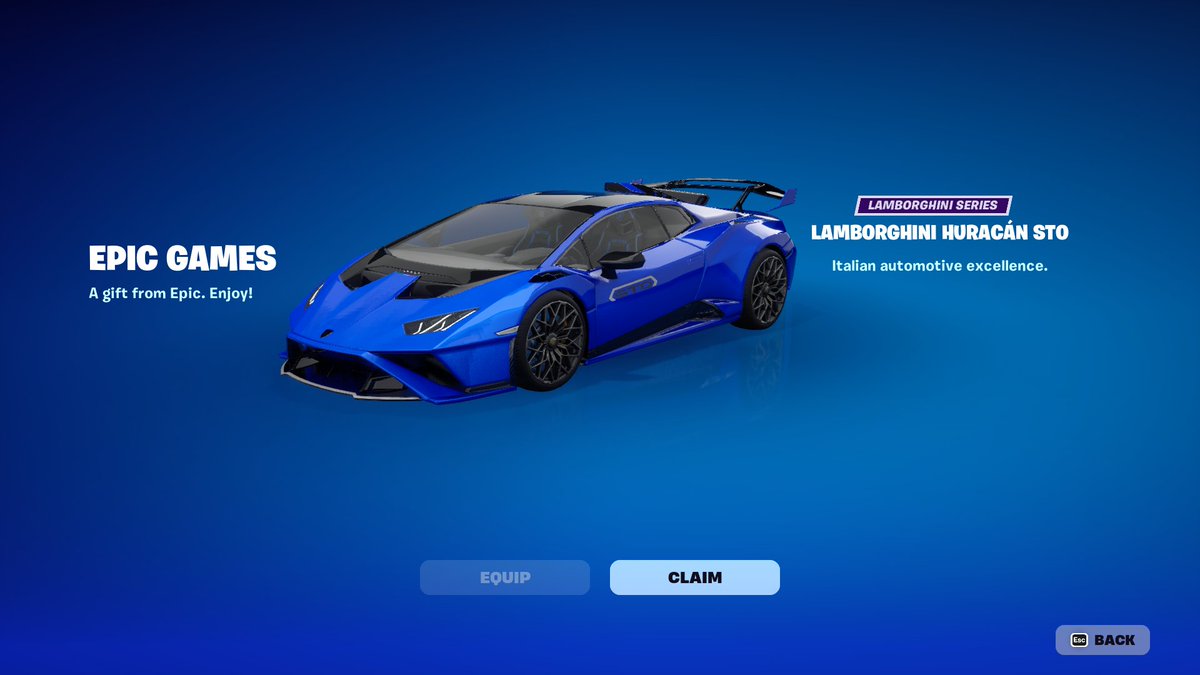 🎁GIVEAWAY🎁

Prize:
- 3 LAMBORGHINI HURACÁN STO [Fortnite gift]

To participate:
- Retweet
- Like
- Follow <a href="/ItsADAMO_/">Adam</a>, <a href="/Leo_banana_Man/">Leo(IRS) 😺🦁</a> &amp; <a href="/dodo1bv/">doryann 🇫🇷1bv</a> 

3 Winners will be picked on December 15th (at shop).
Good luck ! 🍀