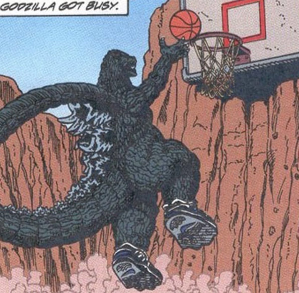 SantaDecides's tweet photo. Godzilla is on the nice list! https://t.co/HBpO0BTn0U