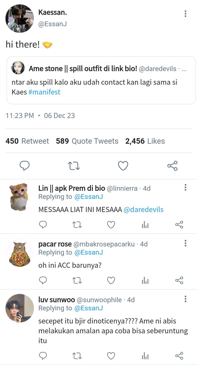 Little things from Kaessan.
; A Haechan fewtweets AU.