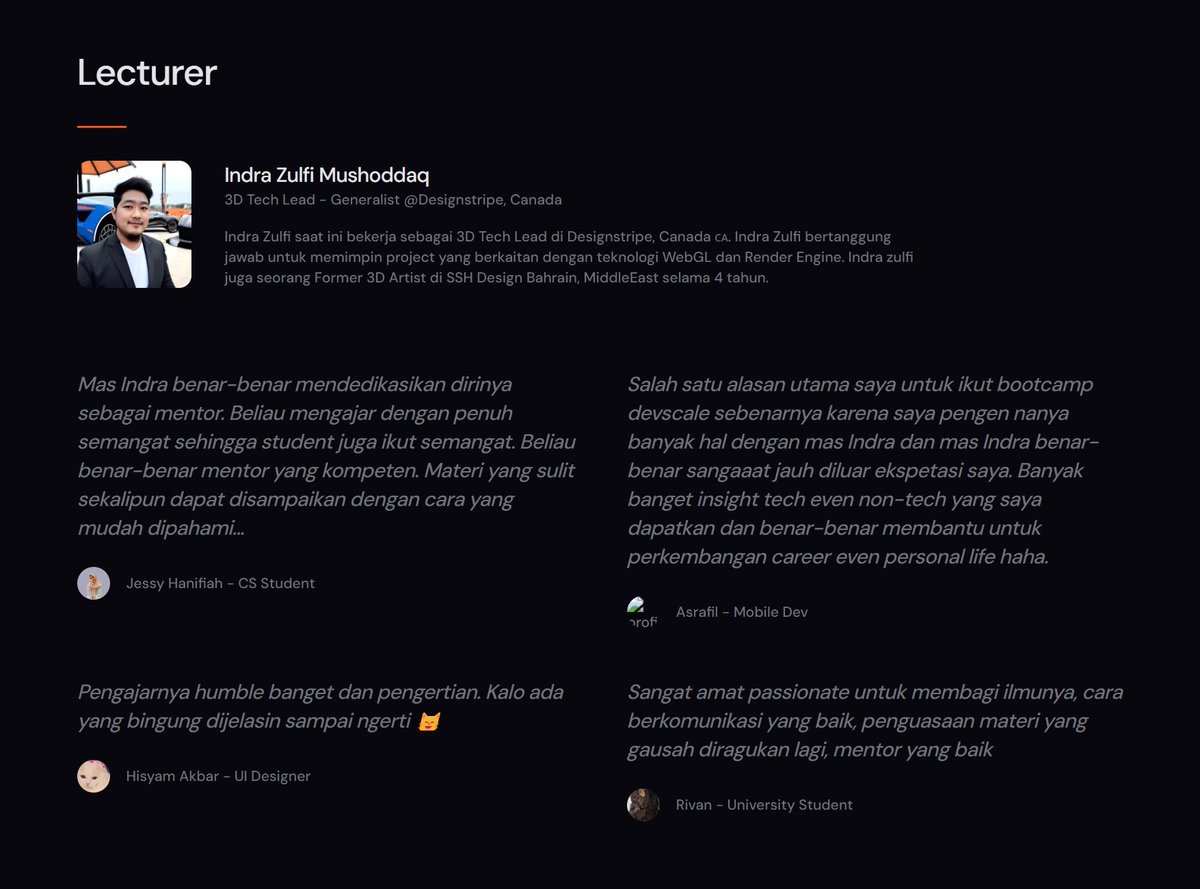 indrazulfi's tweet image. Fullstack Javascript Bootcamp for Beginner Batch IV Soon dibuka yaaa. Thank you temen-temen yang sudah kontak PM dan WA nanyain.