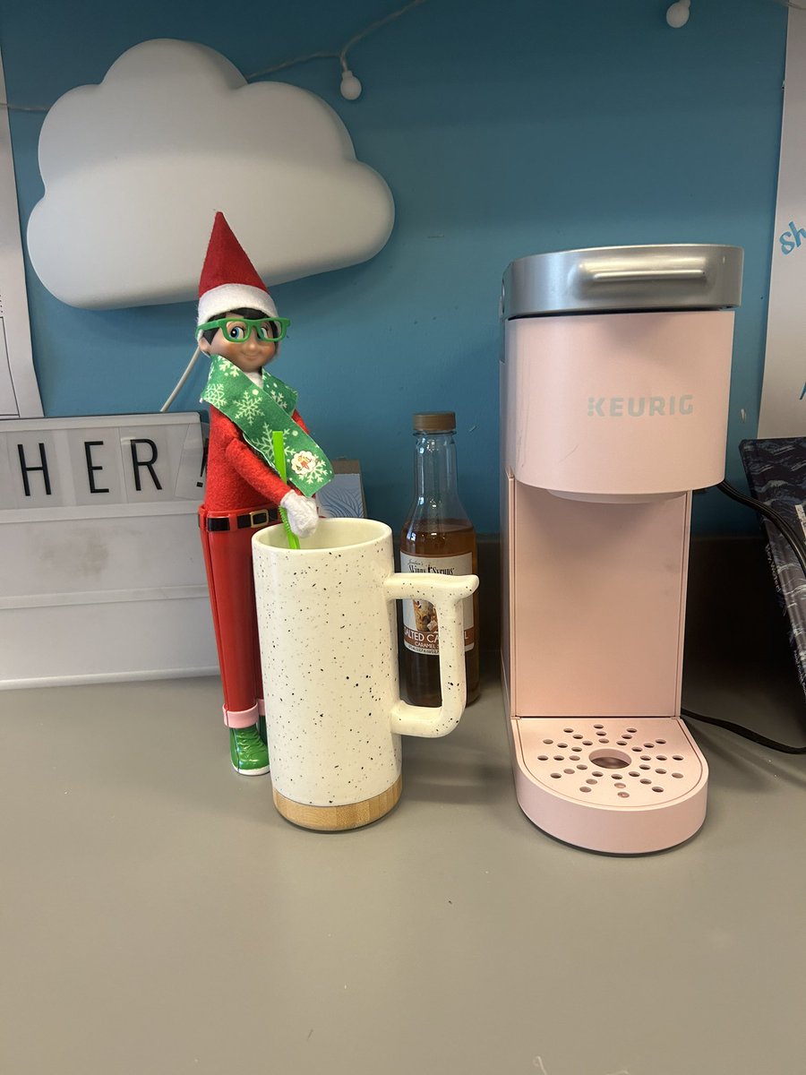 Our classroom elf has been having a lot of fun 🎅🏼