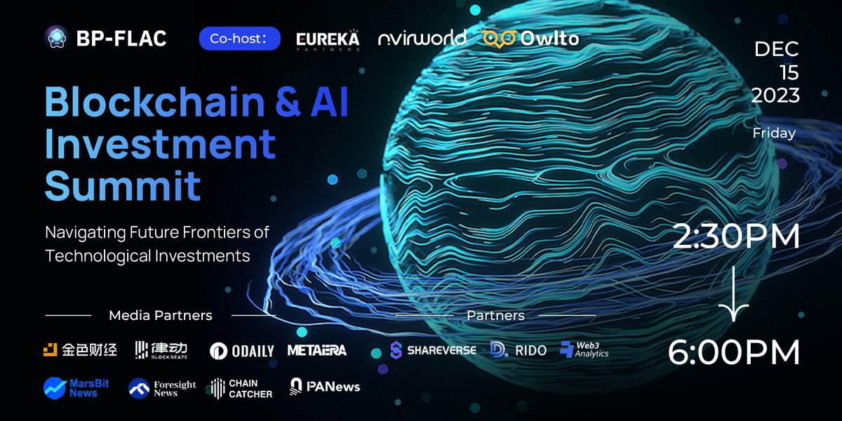 AGI (🤖,💗) (@wod_global) on Twitter photo We are excited to host the Blockchain & AI Investment Summit in Taipei this week!
Explore the distinctiveness of AI-driven startups in the blockchain space with <a href="/eureka_partners/">Eureka Partners</a> <a href="/NvirWorld/">NvirWorld</a> <a href="/Owlto_Finance/">Owlto Finance(🦉💛🦉)</a>
Read more details and join the event here👇
lu.ma/8jxq8203 We are excited to host the Blockchain & AI Investment Summit in Taipei this week!
Explore the distinctiveness of AI-driven startups in the blockchain space with <a href="/eureka_partners/">Eureka Partners</a> <a href="/NvirWorld/">NvirWorld</a> <a href="/Owlto_Finance/">Owlto Finance(🦉💛🦉)</a>
Read more details and join the event here👇
lu.ma/8jxq8203