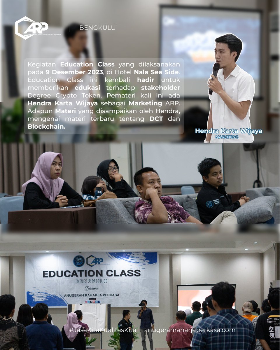 AnugerahRP's tweet image. Anugerah Raharja Perkasa tidak berhenti untuk berbagi pengetahuan, ilmu dan pemahaman tentang aset kripto melalui Education Class.

#JasaKitaKualitasKita #AnugerahRaharjaPerkasa #EducationClass