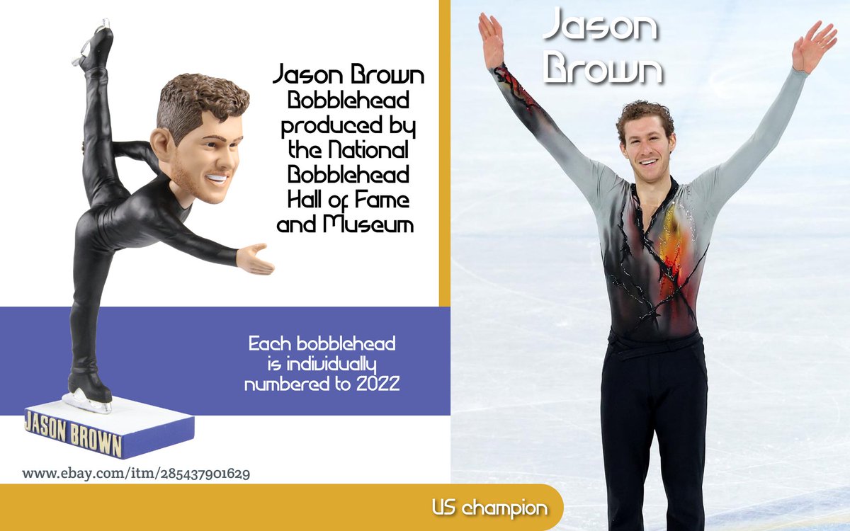15. #JohnnyWeir and #JasonBrown also have their personalized bobbleheads