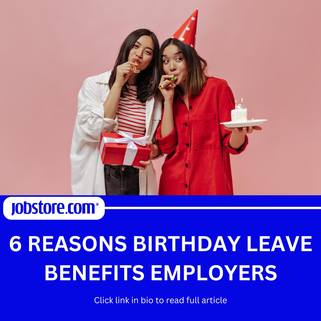 🎉🎁 Unlock Success: 6 Long-Term Benefits of Birthday Leave for Employers! 💼💪 Discover the Perks NOW! #EmployeeWellness #BusinessSuccess 🚀📈

Read full article: rb.gy/yyfw30

#BirthdayLeave #EmployeeBenefits #EmployerResources #Perks