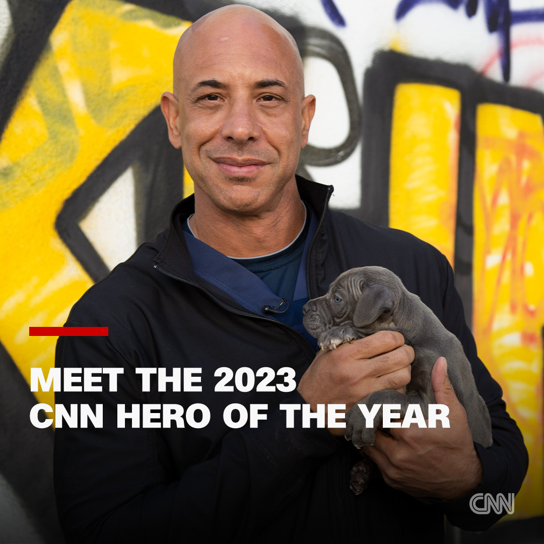 CNNHeroes's tweet photo. He offers judgment-free veterinary care for the pets of people who are homeless. Now, Dr. Kwane Stewart is CNN's Hero of the Year.
Learn more: https://t.co/V8Fenb53EF https://t.co/3Sn6MtJ8n1