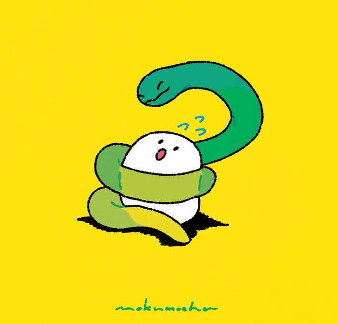 「シンプルな背景 白蛇」のTwitter画像/イラスト(新着)