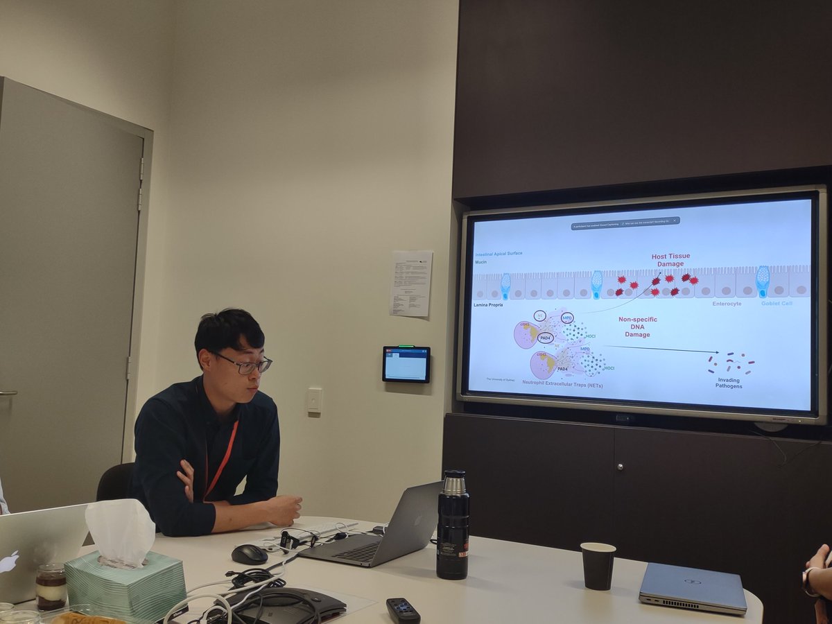 Great talk from Steven Xie looking at neutrophil NET formation in colitis