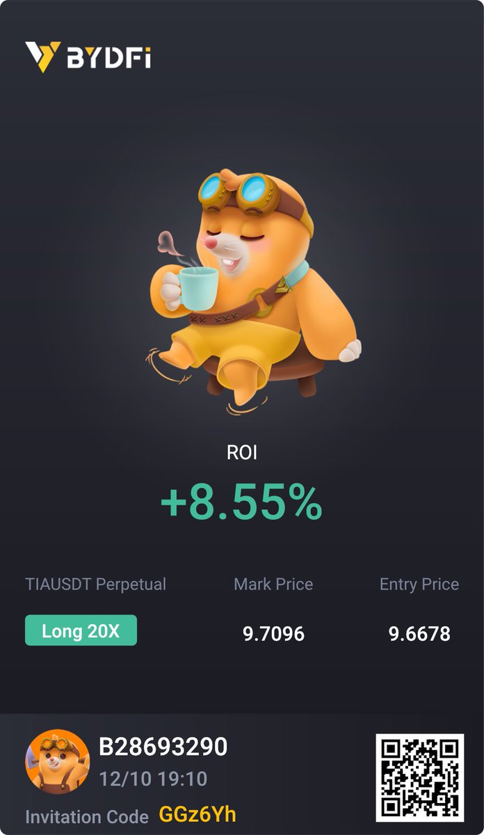 Trade #4: Longed $TIA

Target: $12.5