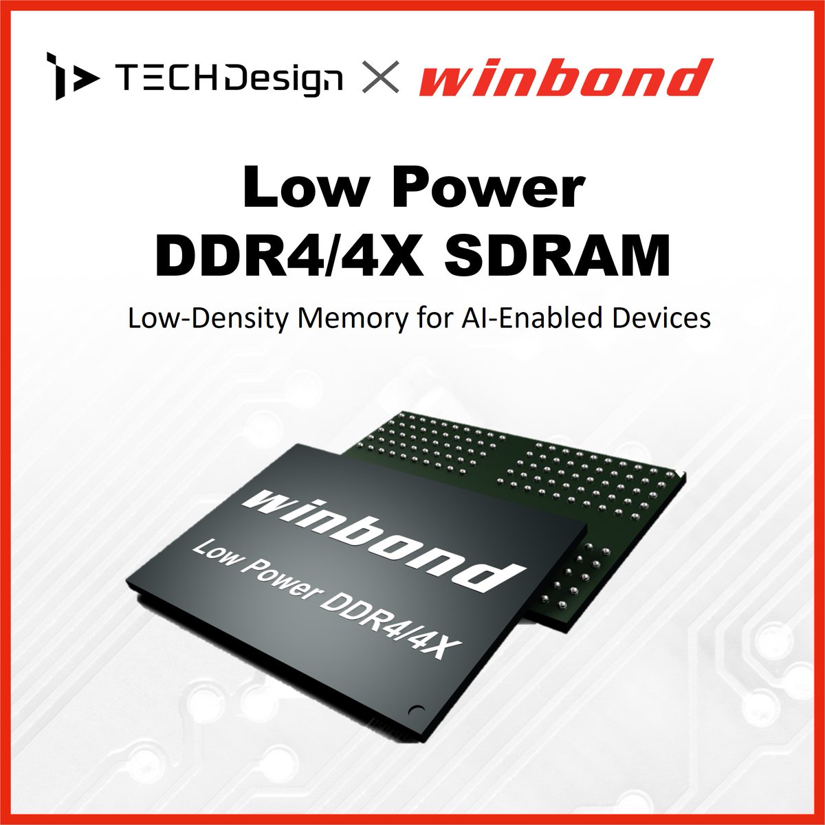 techdesign_com's tweet image. #Winbond #LPDDR4 is a low-power dynamic RAM that boasts significant improvements over LPDDR3 chips. Just like with earlier iterations in the low power category, an LPDDR4 transmits data on both rising and falling edges of its clock signal. Buy now: bit.ly/41fmzF2