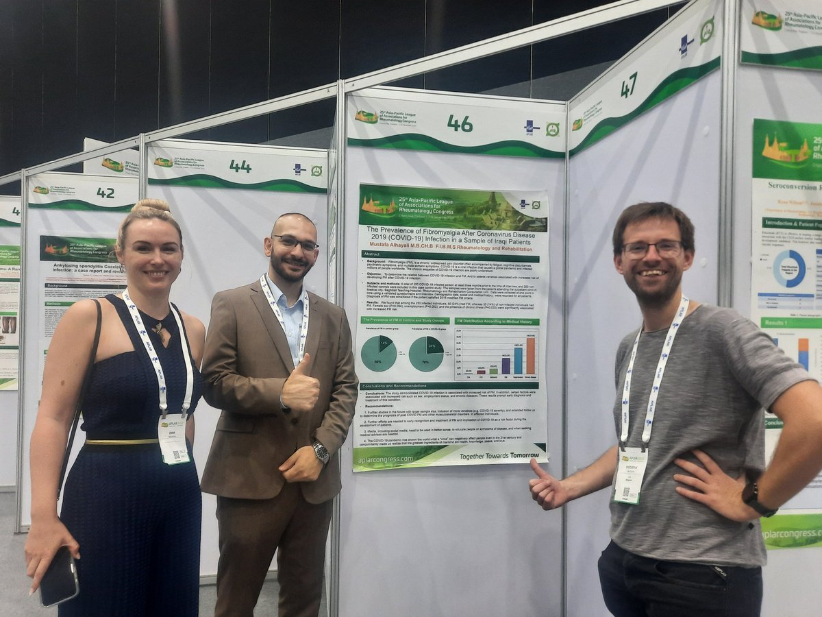 Great poster by @Dr_Mustafa_MD . Covid and fibromyalgia needs to be further entangled #APLAR23