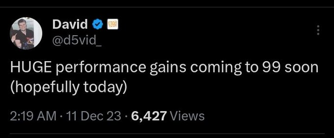 Huge Performance Gain in Pet Simulator 99 are coming soon. Are you glad this is happening? #PetSimulator99 #petsim99