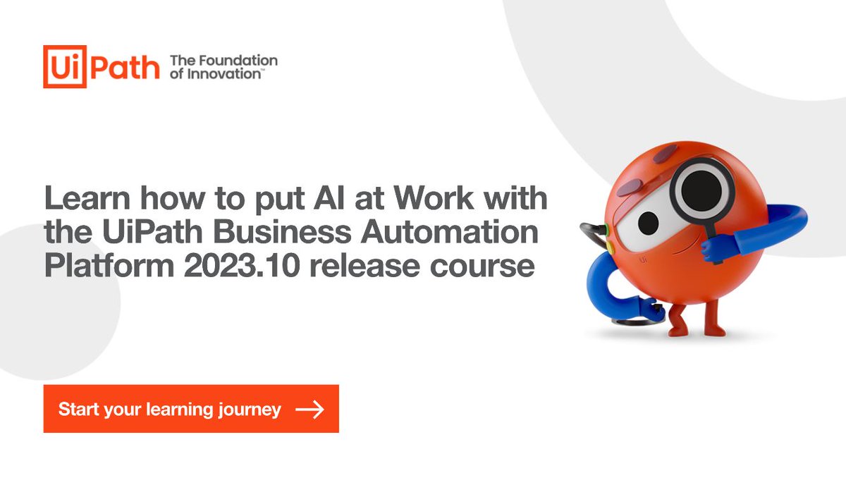 #Automation is evolving, &amp; it's time for you to lead the way with our latest #GenAI features. 🏹 Take our 2023.10 course to get started: spr.ly/6018RMFsI.