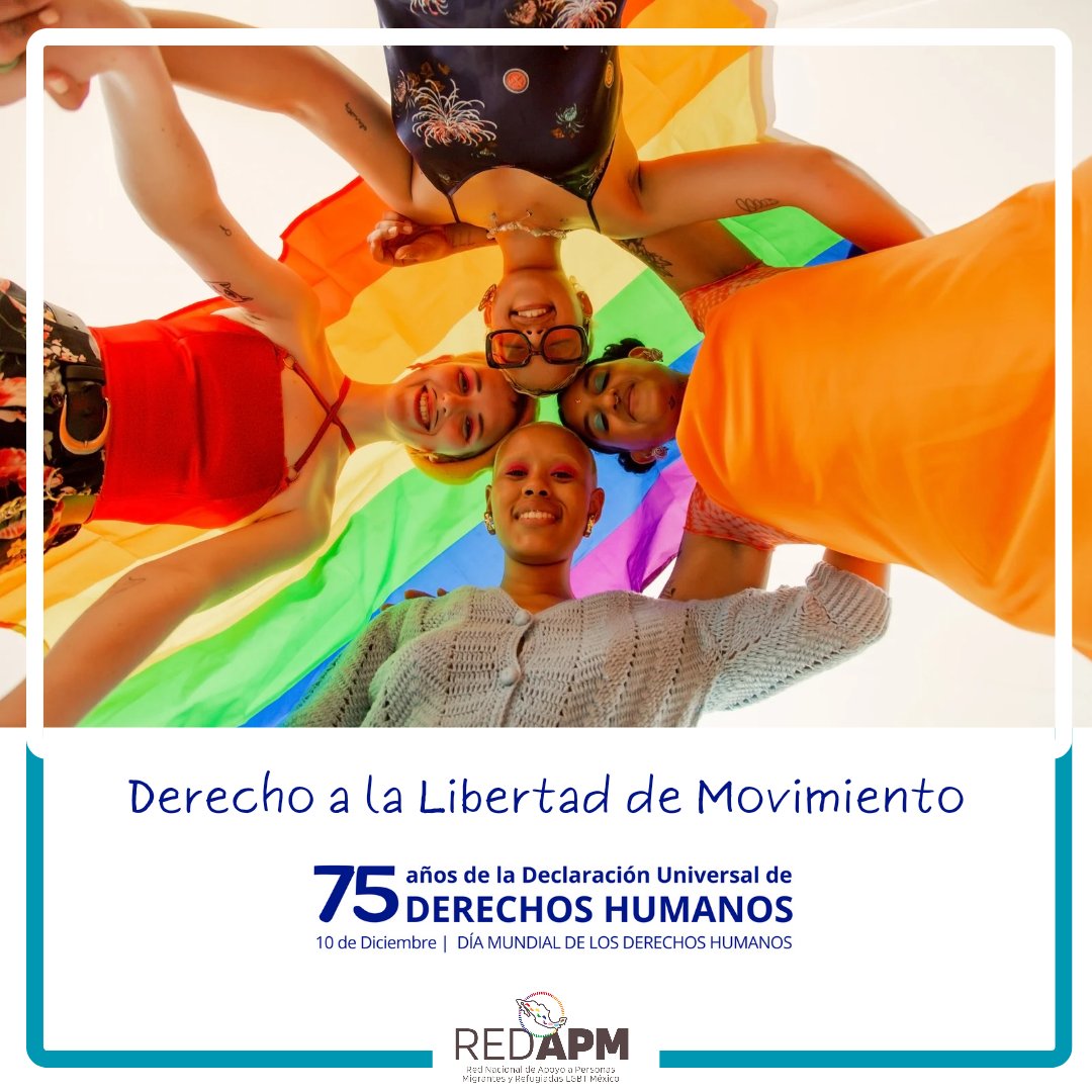 REDAPM_LGBTI's tweet photo. Juntes y unides continuemostrabajando por el derecho abuscar espacios en donde seencuentre seguridad y lascondiciones que permitancrear proyectos de vida.
#MovilidadHumanaLGBTI
#RefugioLGBTI 
@INAMI_mx https://t.co/1ufLQQ1PyP