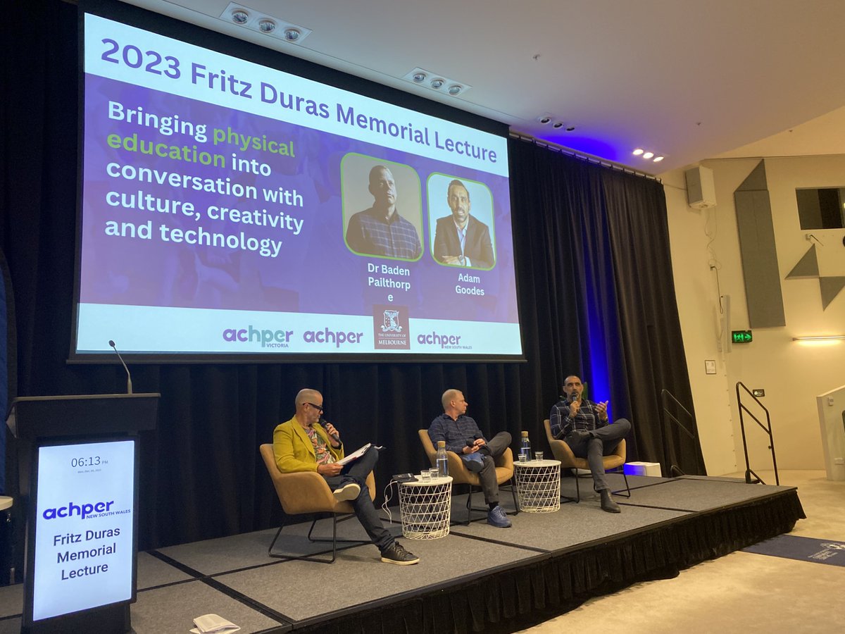 We were privileged to host Adam Goodes, Dr Baden Pailthorpe with moderator Adam Spencer for the 2023 Fritz Duras Memorial Lecture last week. Thank you @ACHPERNSW @vicachper & @UniMelb in bringing the event to you live in Sydney and online. We will share the recording link soon!
