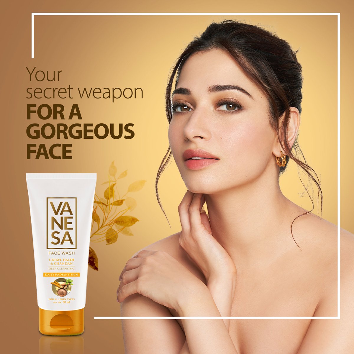 Because your skin deserves the best. Experience the luxury of our facewash and let your radiance steal the show! Love Your Self Love Vanesa #vanesabeauty #vanesaSkincare #Vanesa #Facewash #VanesaFacewash #Ubtan #haldi #chandan #Selflove #Facecare #Skin #tamannahbhatia
