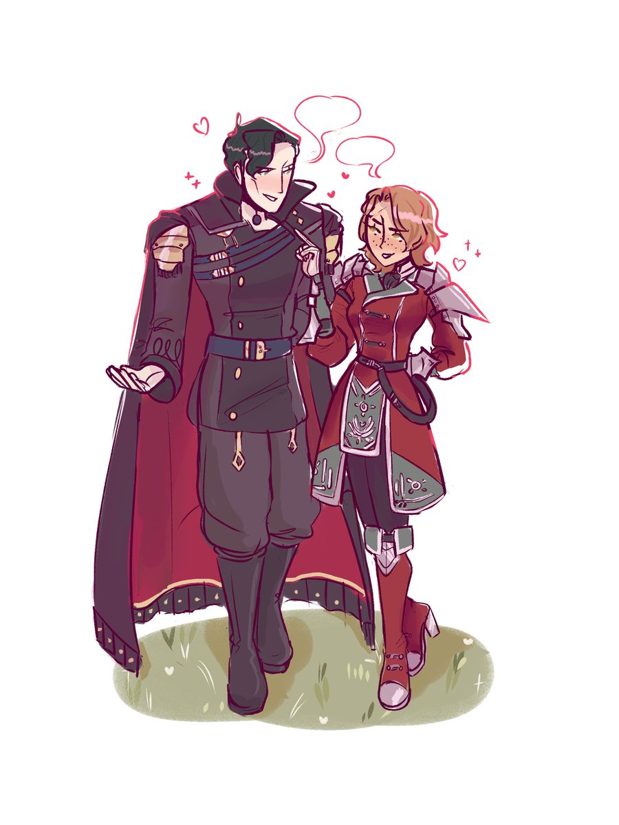 「commission for  of hubert + their oc hil」|its mariel sealfarts 🦭のイラスト