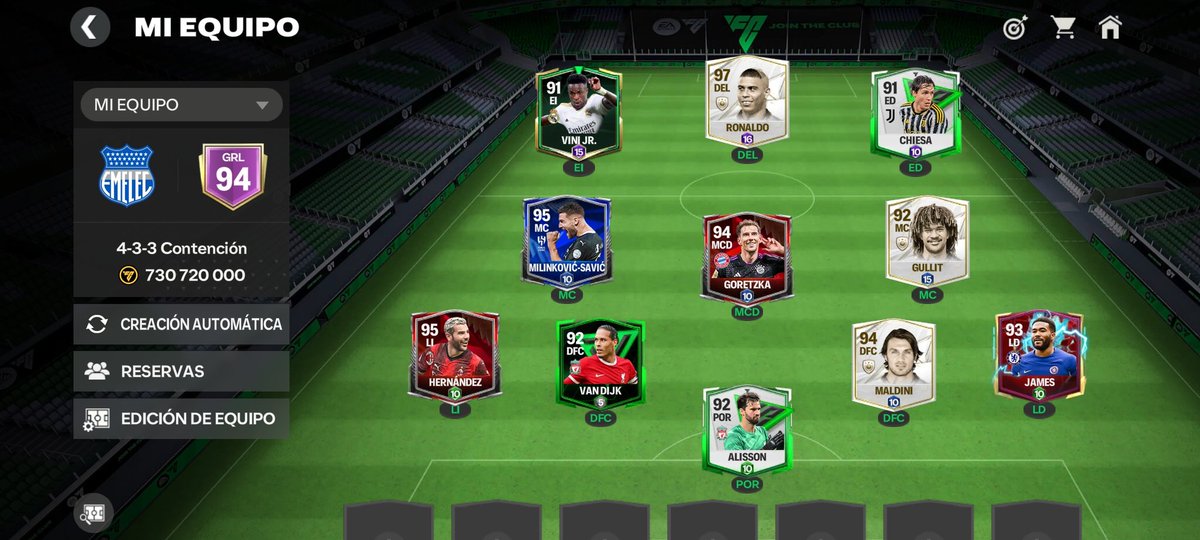 Gabriel48543404's tweet photo. @nitrofm7 Q tal mi humilde equipo, x 3ra vez aquí a q reacciones a mi equipo... Compré a Milinkovic x Vieira... https://t.co/NMPuHIIfPG