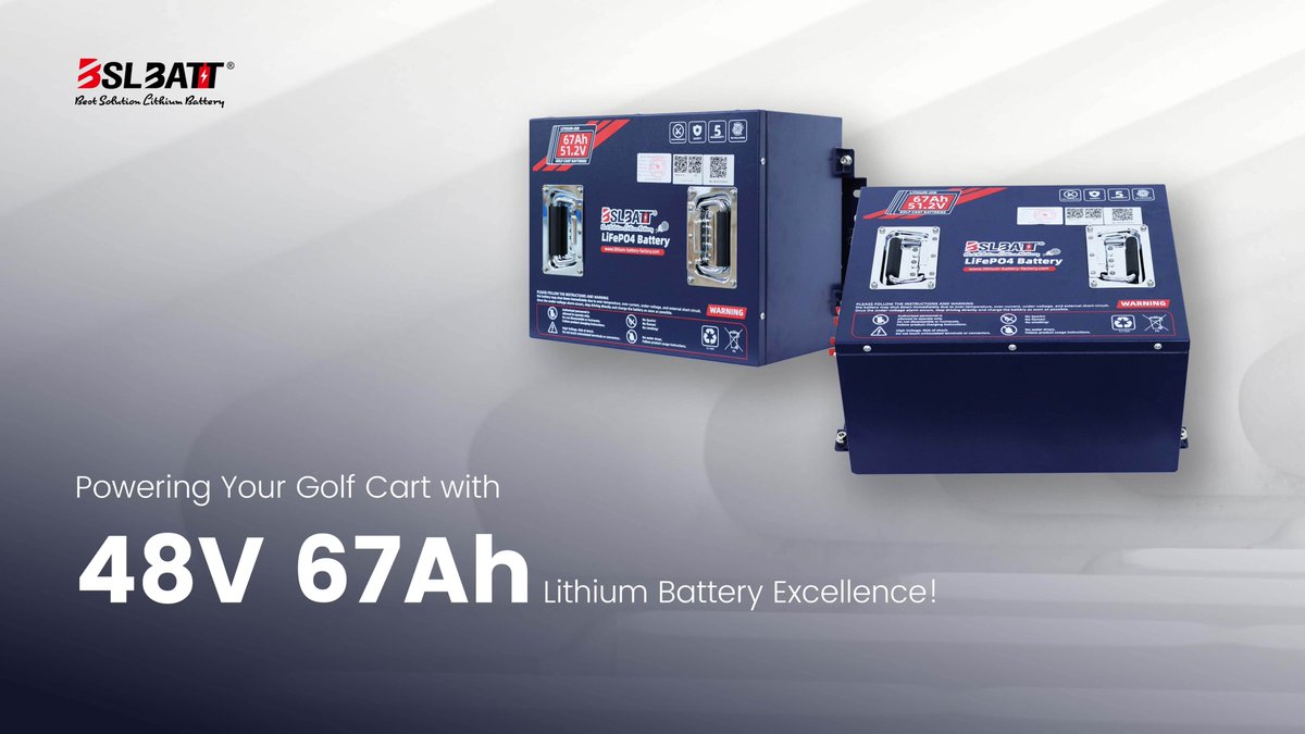 BslbattGolf's tweet image. Upgrade your golf cart with our #BSLBATT 48V 60Ah Lithium Battery! 🏌‍⚡ 
🔗lithium-battery-factory.com/product/48v-60…
#GolfCartUpgrade #LithiumBatteryPower