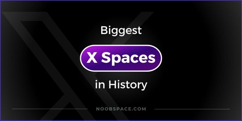 NooobSpace's tweet photo. 18 biggest X (Twitter) Spaces in 2023 (Updated)

#𝕏twitter #𝕏twitterspaces #noobspace

Read: https://t.co/dnuymTCG2T https://t.co/ff0rywWUE7