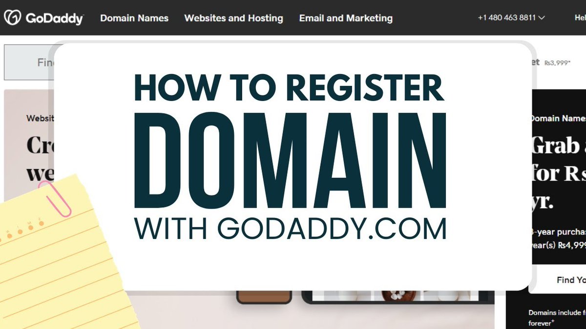 meetleaders's tweet image. How to Purchase Domain from Godaddy (Urdu/Hindi)
Video Link Available in First Comment
#GodaddyTutorial #DomainPurchase #UrduTutorial#HindiTutorial #WebsiteDomain #DomainRegistration #GodaddyDomain #WebHosting #OnlinePresence #DomainNameTips #WebDevelopment