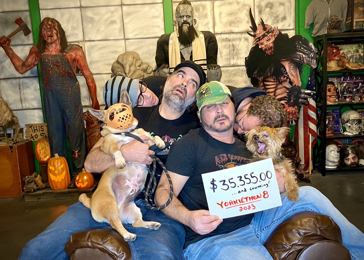 That’s a wrap on #Yorkiethon8! Twitter/X doesn’t allow enough characters to possibly thank everyone who contributed and made this year’s event possible but we f’n LOVE YOU ALL!! Thanks to everyone who gave to @SAYRescue this weekend! @MovieCrypt @TheJoeLynch @Arwen_Fn_Green