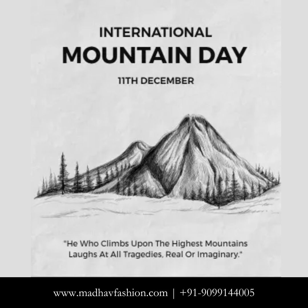 Reaching for the peak of style, just like the majestic mountains! ️ Happy International Mountain Day!
#MadhavFashion #MountainDay #OutdoorsyStyle #FashionWithPurpose #mountains #hiking #adventure #nature #travel #photography #explore #wanderlust #beautiful #outdoors