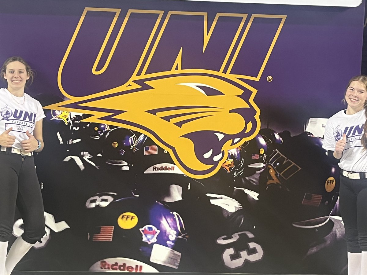 faber_ava's tweet photo. Thank you @UNISoftball for putting on a great camp today! I learned a lot and enjoyed touring campus. I especially liked learning new softball specific lifts to work on this off-season. @CoachMWright3 https://t.co/Yir3Z03WTp