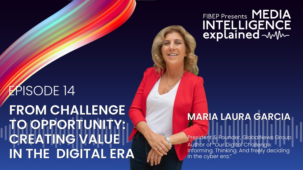 New Podcast Episode Alert! Join @AlicjaBors, @ruepoint_  and @koledan, @Identrics in compelling conversation with @mlauragarciam, President @globalnewsgroup and author of “Our Digital Challenge: Informing. Thinking. And freely deciding in the cyber era” fibep.info/podcast