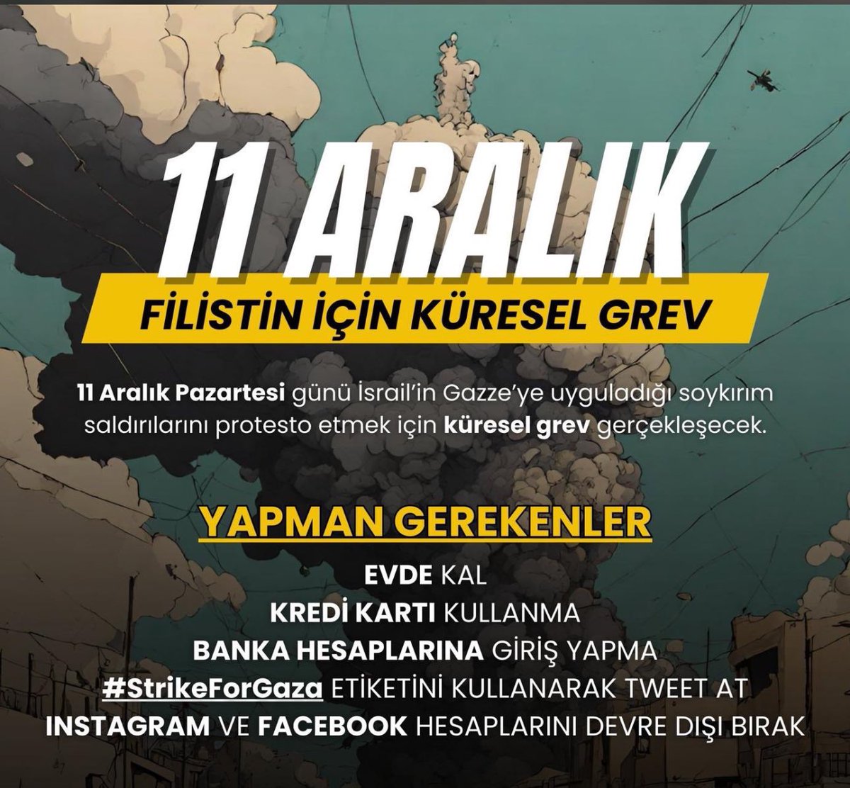 #StrikeForGaza