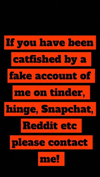 WATCH OUT THERE IS NEW FAKE PROFILES OF ME GOING AROUND AND I AM NOT ON ANY DATING SITES. Make sure you