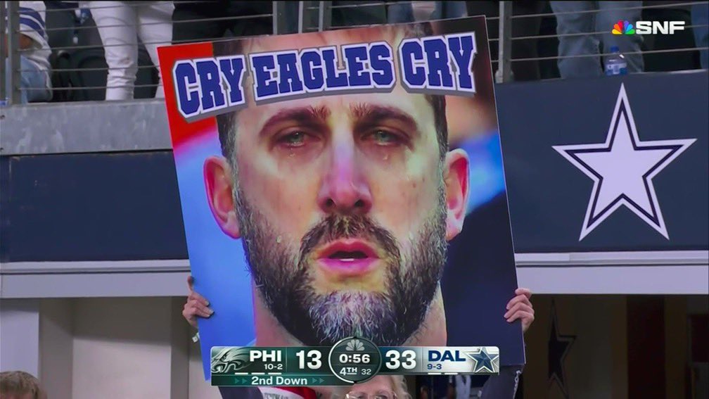 NFLRT's tweet photo. Cry Eagles Cry 💀 https://t.co/frfrJsqR6p
