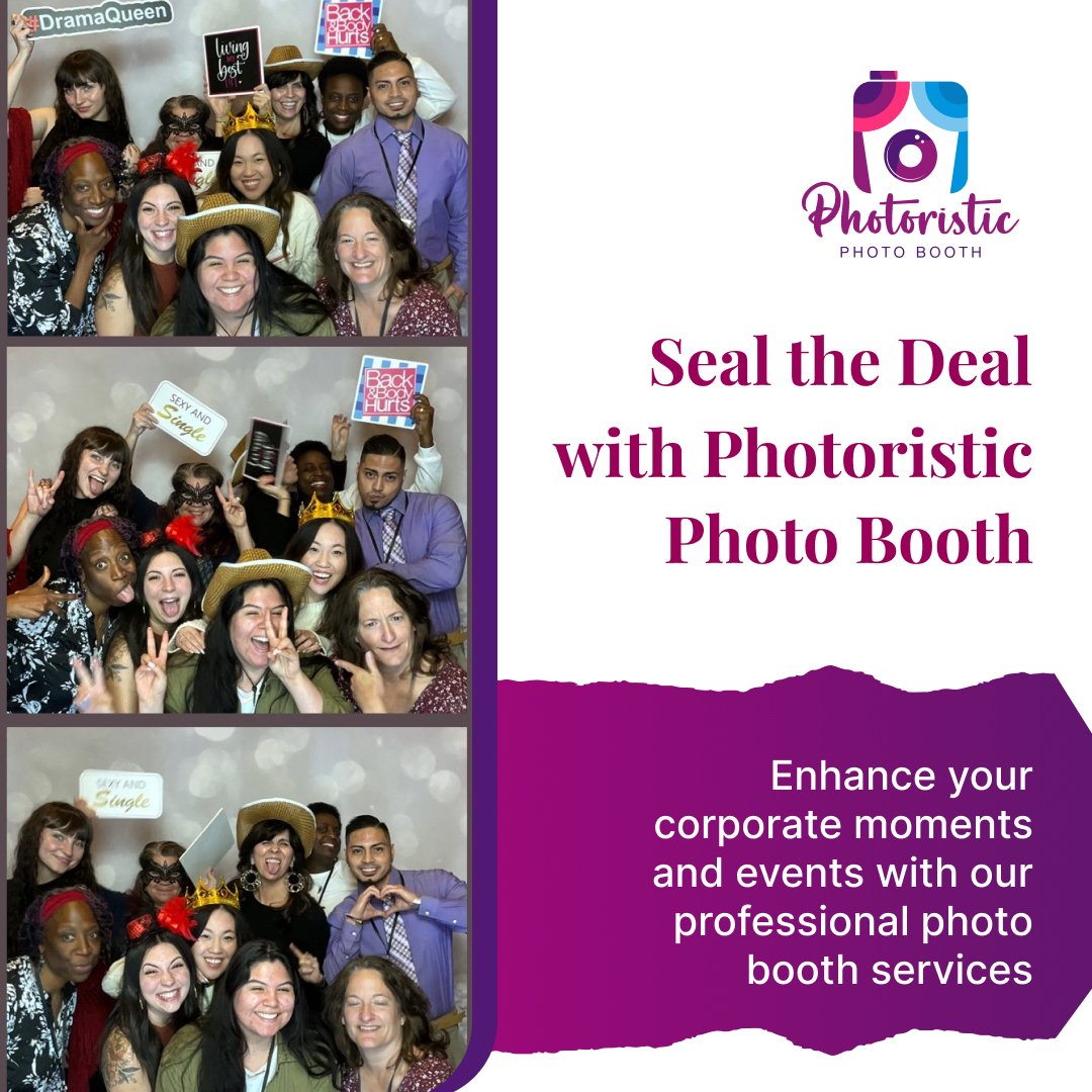 Capture the essence of your corporate events with #PhotoristicPhotoBooth ☎+1 (602) 585-4854 or visit - photoristicpb.com for more !💯 #PhotoristicPB #PhotoristicEvents #CorporatePhotobooth #EventElegance #CorporateJoy #PhotoristicMagic