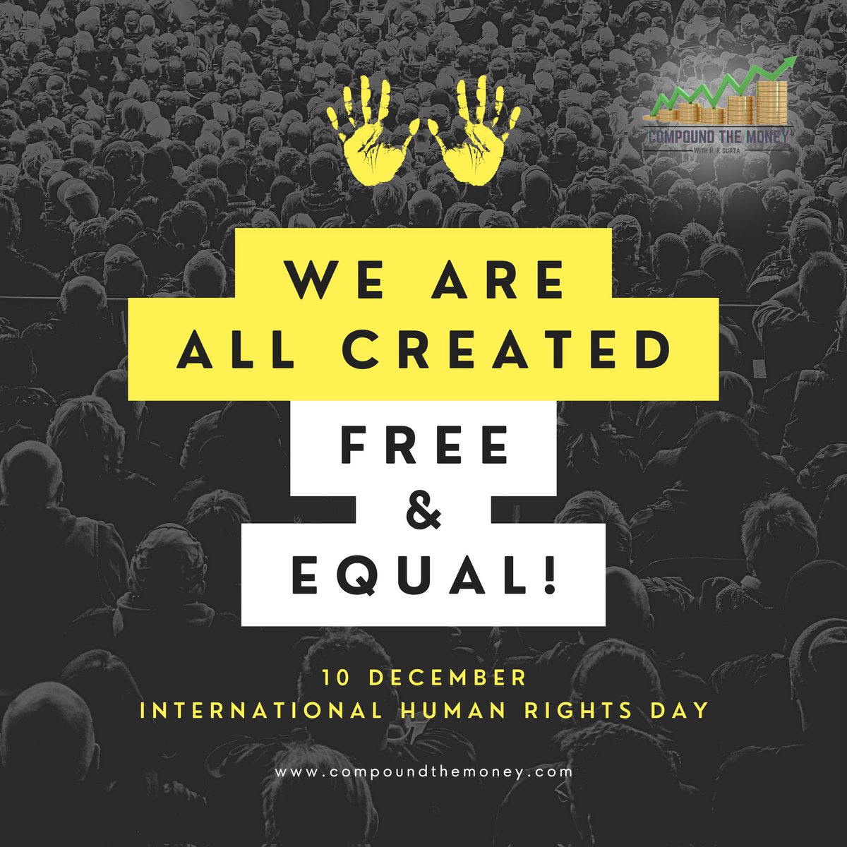 ☀️Today is a reminder that Every Voice, Every Story, and Every life matters.
✊Let's stand together for equality, justice, and the freedom to be who we are. 
.
.
.
🌟Celebrating the strength of diversity on this Human Rights Day.
#CompoundTheMoney 
#HumanRightsDay #RightsForAll