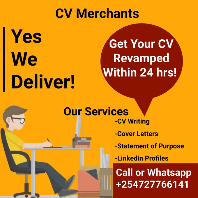 Begin your New week with a revamped CV/Resume that shines! Contact +254727766141 for optimized ATS CV Revamping Services

Chipukeezy De Jong Lukaku Girona Relegation #blackout Kalenjins Ruaka Zelensky Anne Waiguru KPLC #TOTNEW Mourinho Barcelona Roma Mombasa Xavi ChirChir Useless