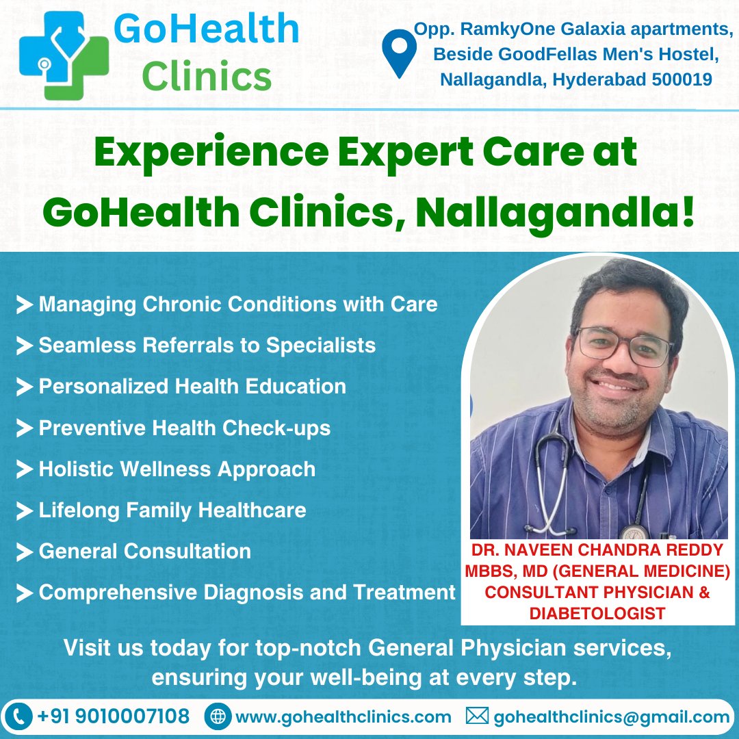 gohealthclinics's tweet photo. #gohealthclinics
We prioritize your well-being above all else and are fully committed to providing exceptional healthcare services.
#MedicalCare #Healthcare #WellnessJourney #PatientCare #PrimaryCare #SpecialtyServices #FamilyMedicine #HolisticHealth #HealthyLife #Doctors https://t.co/c82Ct665Lo