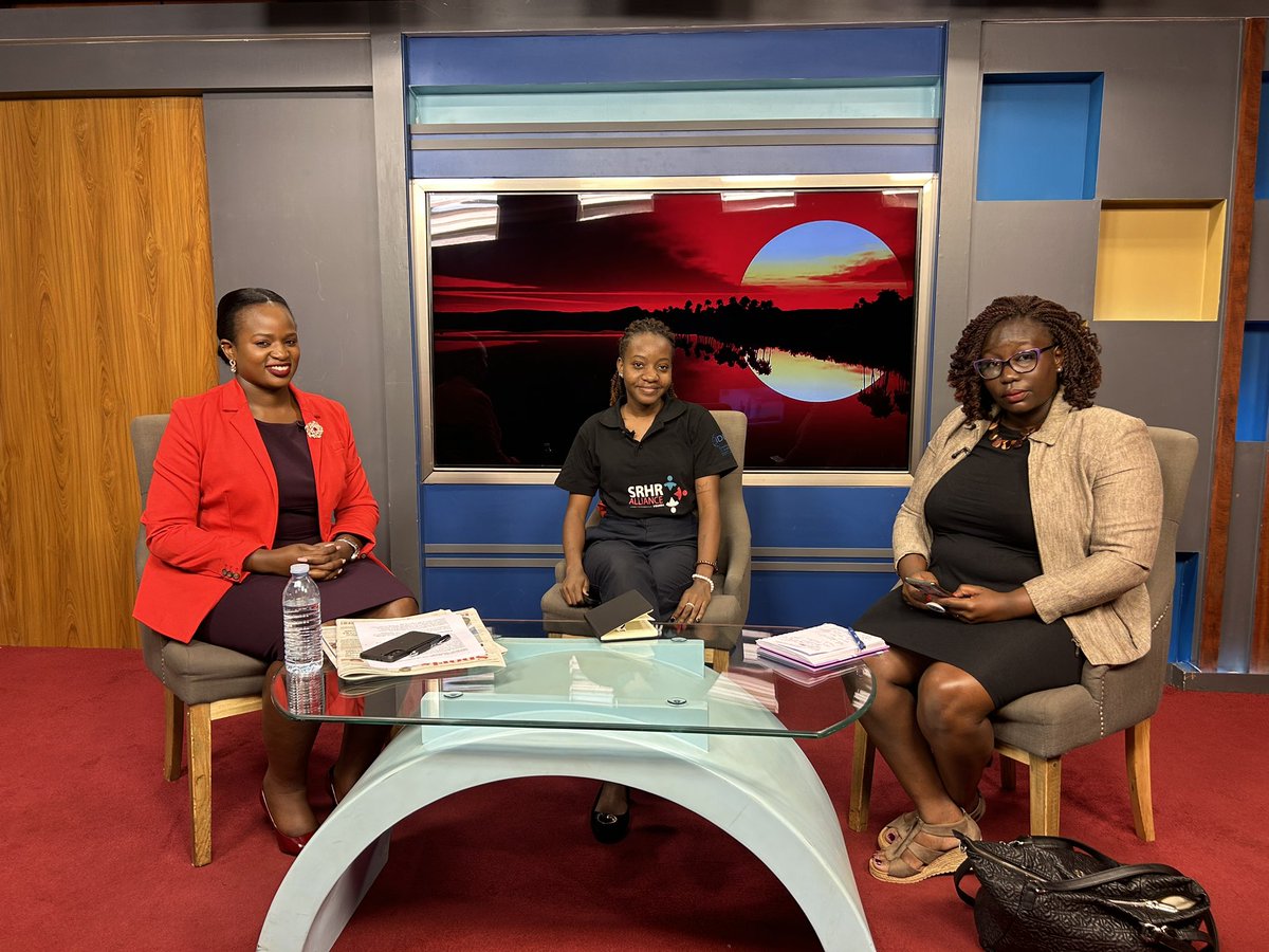SRHRAllianceUg's tweet photo. Morning @ntvuganda as we take stage to make a call towards the end of violence against women and girls. 

With the end of the #16DaysOfActivism2023, it is important to keep the fight against #SGBV alive, and continue to advocate for &amp; protect women’s rights 
#UnlockMySRHR https://t.co/PyNbk2IoqR