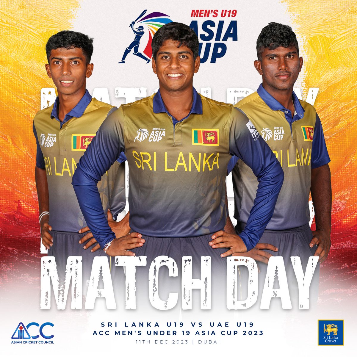 Young Lions ready to roar as they face host UAE U19s in their second match of the #ACCMensU19AsiaCup. Kick-off at 11AM 🦁🔥 #YoungLions