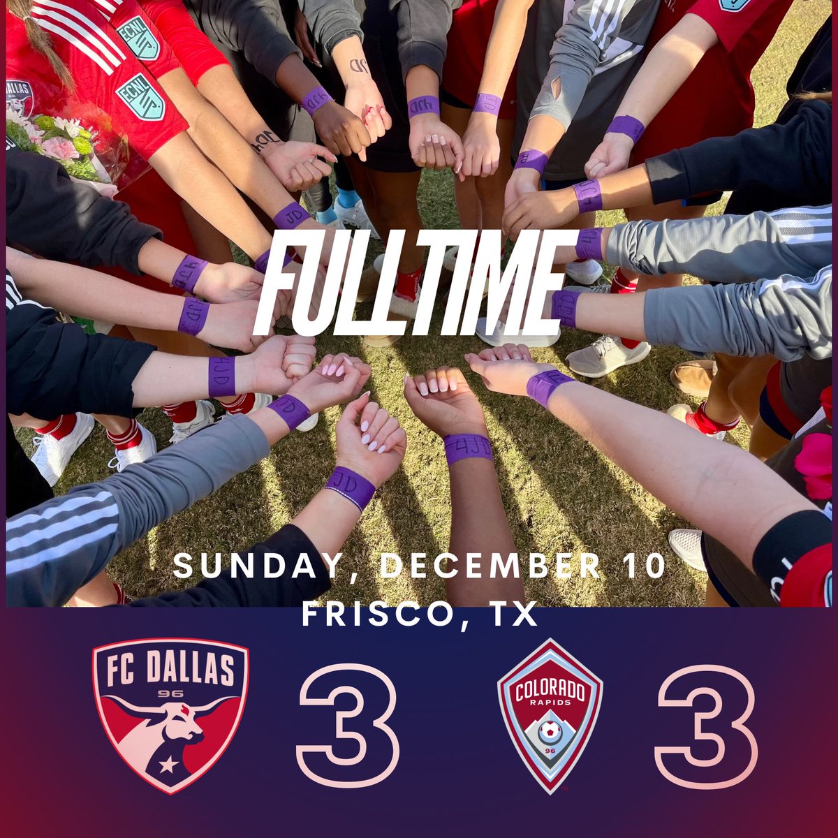 FC Dallas 06/05G ECNL- Retired (@fcdallas06gecnl) on Twitter photo Another hard fought battle vs a talented team❗️Proud of our teams grit and fight! Play for something more 🫶 #DTID #CEFHAI #HeartAndHustle 💜💛
#3 <a href="/JadenThomas_3/">Jaden Thomas</a> 🅰️
#11 <a href="/morganbrown111/">Morgan Brown</a> ⚽️
#14 @TaylorPerson14 🅰️
#18 <a href="/EmmaYolinsky/">Emma Yolinsky</a> ⚽️
#21 <a href="/LizEddy5/">Liz Eddy</a> ⚽️
@FCDwomen | <a href="/ECNLgirls/">ECNL Girls</a> Another hard fought battle vs a talented team❗️Proud of our teams grit and fight! Play for something more 🫶 #DTID #CEFHAI #HeartAndHustle 💜💛
#3 <a href="/JadenThomas_3/">Jaden Thomas</a> 🅰️
#11 <a href="/morganbrown111/">Morgan Brown</a> ⚽️
#14 @TaylorPerson14 🅰️
#18 <a href="/EmmaYolinsky/">Emma Yolinsky</a> ⚽️
#21 <a href="/LizEddy5/">Liz Eddy</a> ⚽️
@FCDwomen | <a href="/ECNLgirls/">ECNL Girls</a>