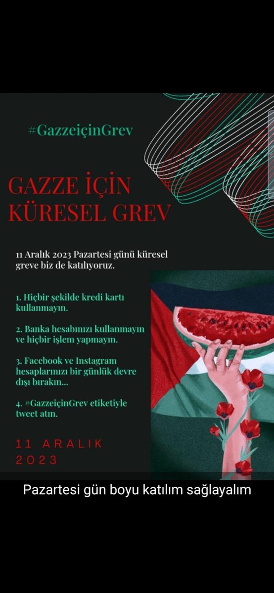 FlzSefam's tweet photo. #Gazzeiçingrev https://t.co/hE0GYbcTqz