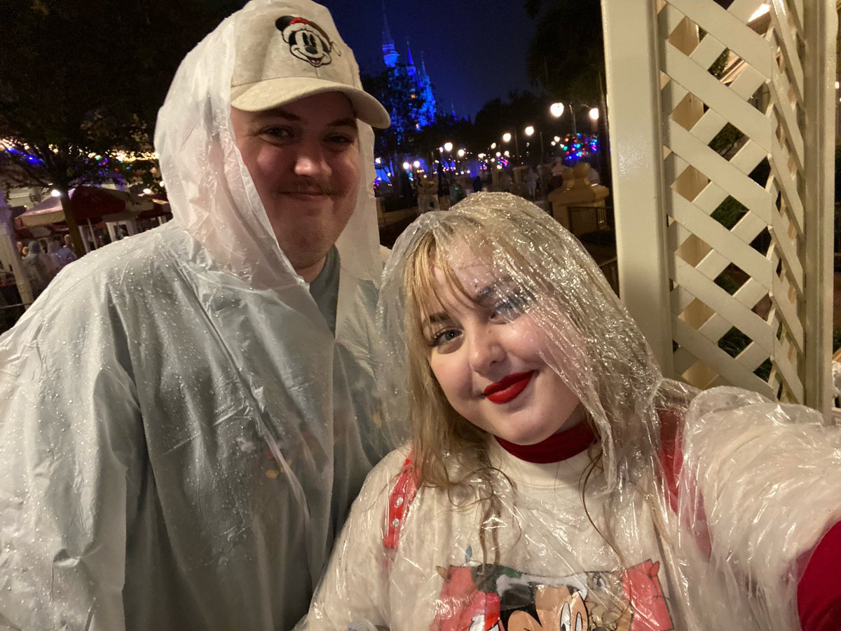 ashbyts's tweet photo. Rained at disney, but I didn’t mind cause me and my girl stay drippy 🐐💯 https://t.co/EwHgMc8Bzr