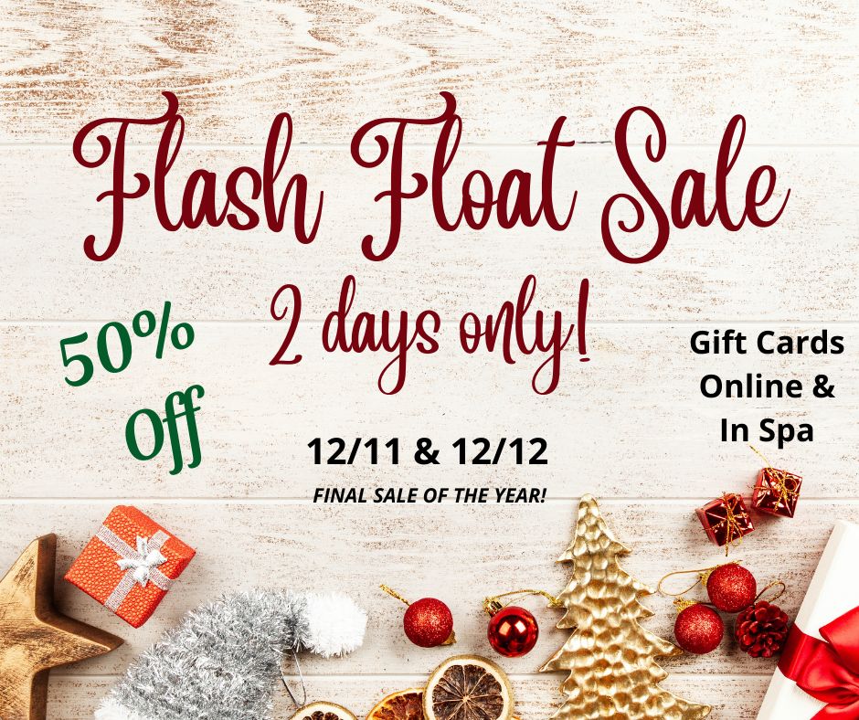 We have a special gift for you! In 2024, it's important to master relaxation. Try dedicating an hour to yourself in a peaceful setting, surrounded by soothing saltwater and serenity. The experience is remarkable, and check out our great reviews on Google! #holidaygift #selfcare