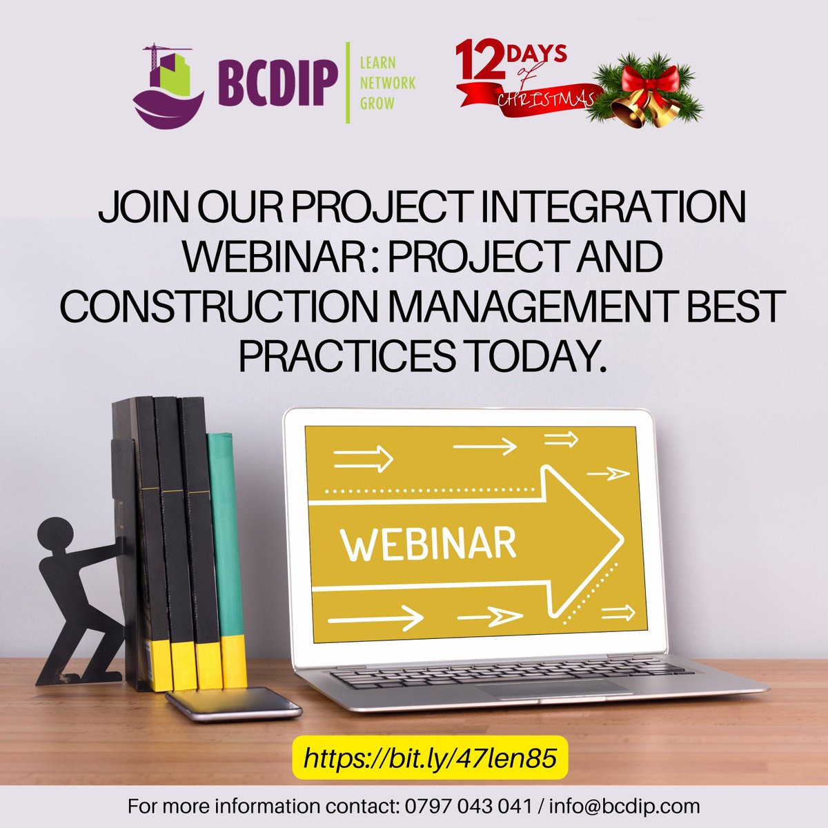 This evening, we delve into the best practices for project management and construction management throughout the project lifecycle. Join our trainers Architect Nathan Kureba and Rose Kananu for this insightful session.
Registered yet? Sign up here bit.ly/47len85