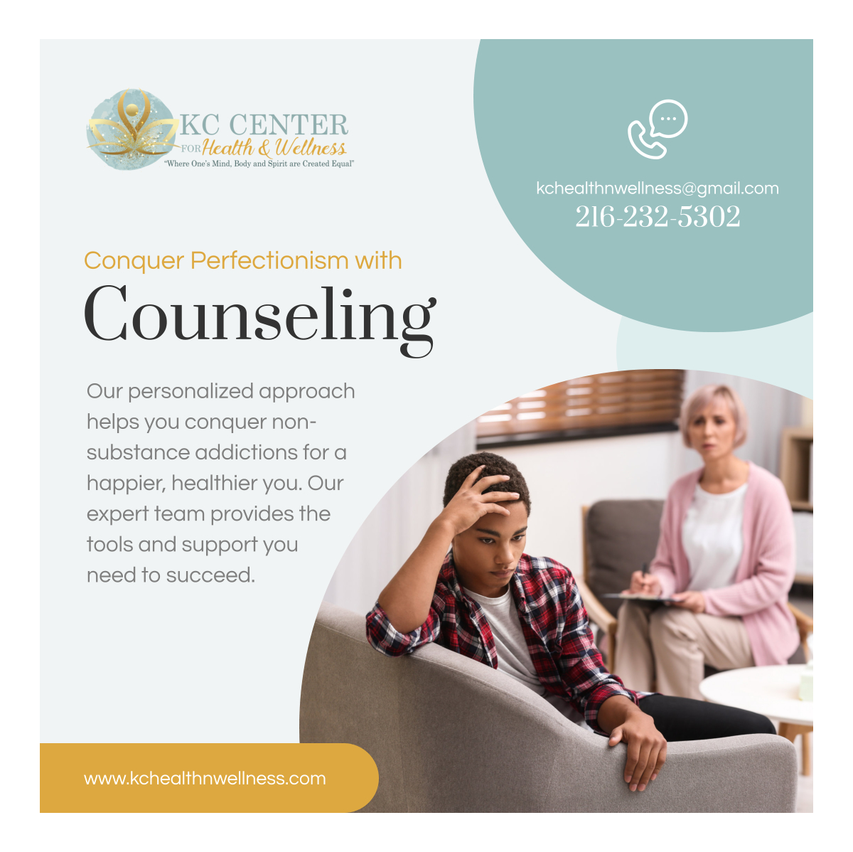 kccenterforhaw's tweet image. Struggling with perfectionism? Our counseling services can guide you toward self-acceptance. Overcome perfectionism and become a better version of yourself. To learn more, visit tinyurl.com/mtrzkphd.

#BeachwoodOH #MentalHealthServices #OvercomePerfectionism #Counseling